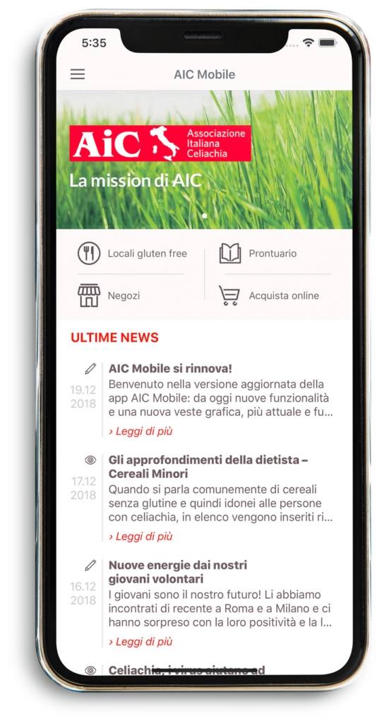 gluten free italy - AIC app