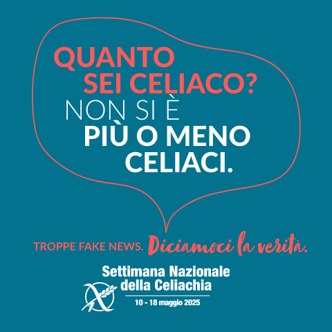 Settimana delle celiachia 2025: Quanto sei celiaco? non si è più o meno celiaci.